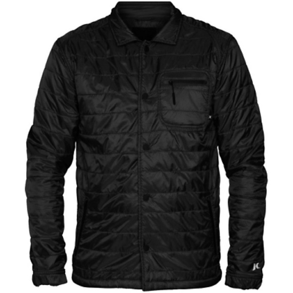 Hurley Other - Hurley Parachute MVP Button-Up Jacket - Black